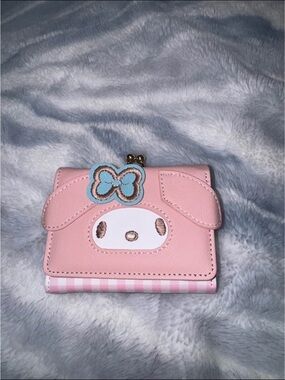 Sanrio Pink My Melody Bow Accent Trifold Wallet